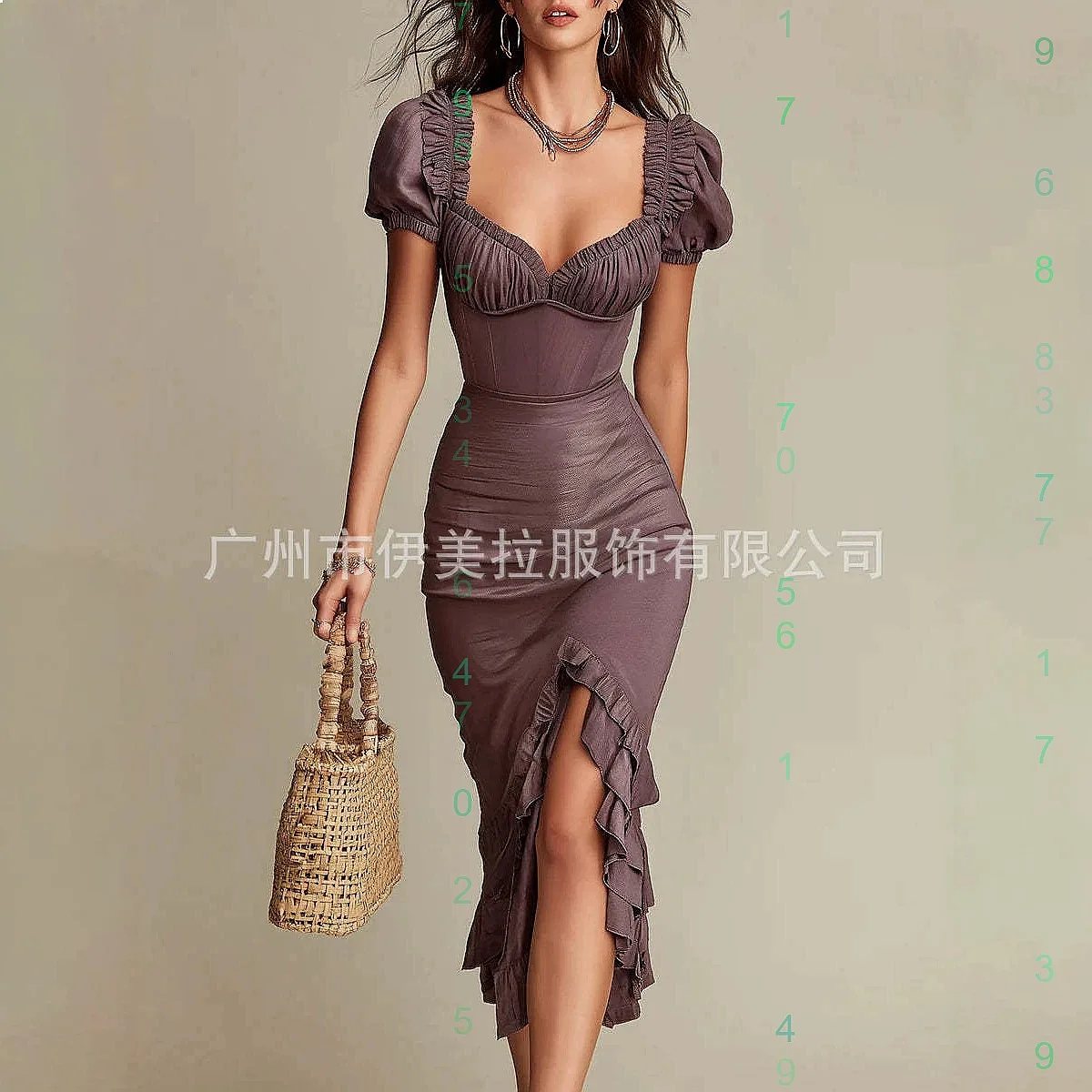 

Retro Bodycon Dress Elegant Slim Fit Long Dresses Spring Summer Jumpsuit Playsuit Matching Set