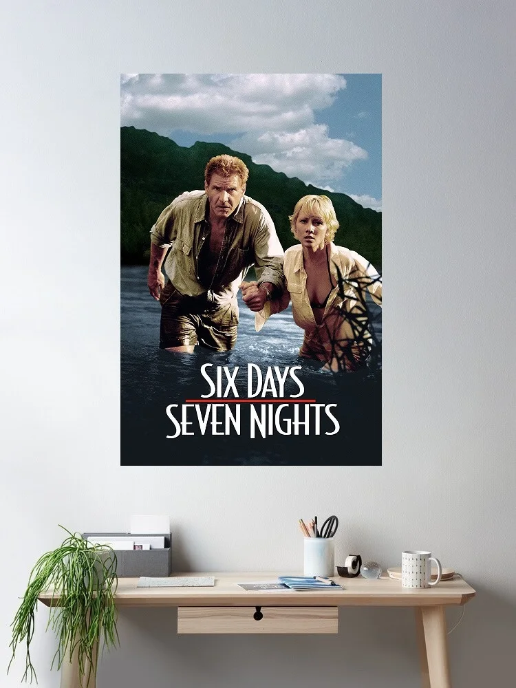 

Six Days, Seven Nights Summary Movie, Art Print Canvas Poster, Living Room Decor, Home Wall Picture
