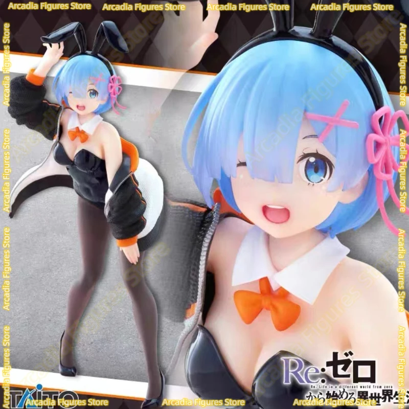 In Stockl Original Genuine TAITO Coreful Re: Zero Starting Life in Another World Rem Bunny Girl Anime Figure Collection Toys