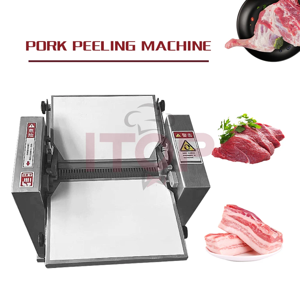 Itop 304 لوح من الفولاذ المقاوم للصدأ خنزير لحم الخنزير آلة تقشير الجلد التجارية آلة تقشير الجلد لحم الخنزير #5