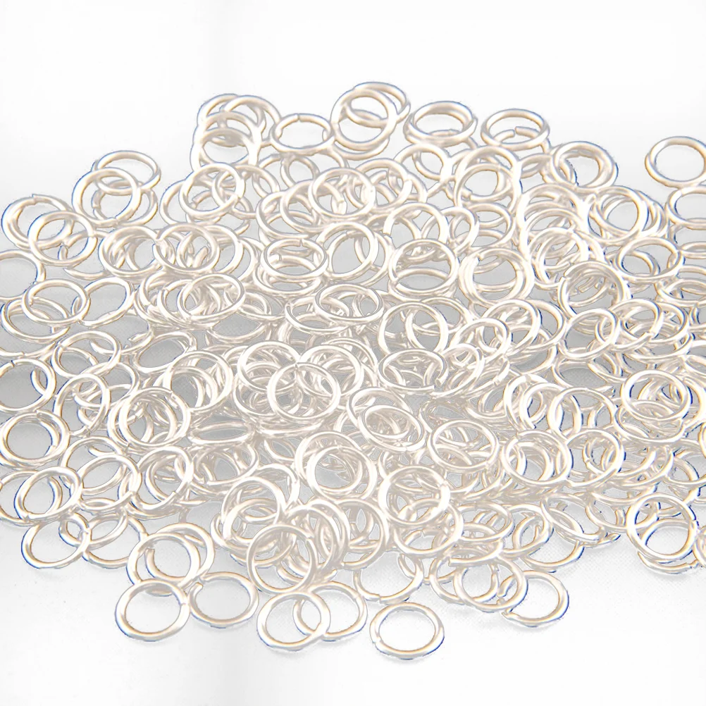 

180PCS Multi-purpose Metal Round Ring for Bags Ring DIY Accessories - 14MM (Silver) round shape ring open jump ring