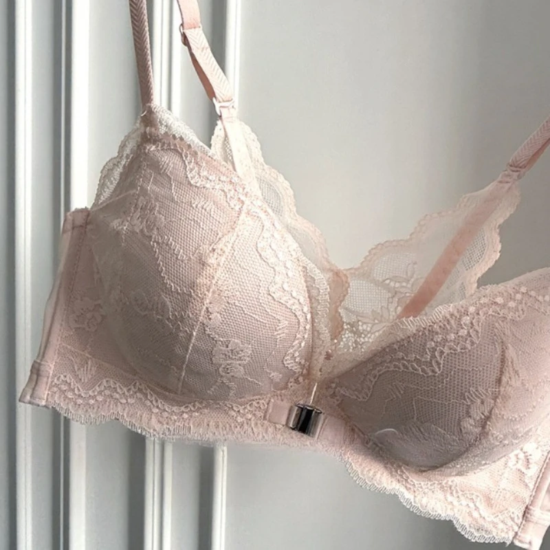 

Летняя Nouvelle Tendance! Soutien-Gorge Push Up à Fermeture Avant — Bretelles Dentelle Dos, бюстгальтер без косточек с имешком для Petite Poitrine