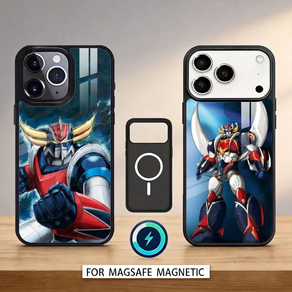 

UFO R-Robot G-Goldorak Phone Case For iPhone 17,16,15,14,13,12,Pro,Max For Magsafe Magnetic Wireless Charging