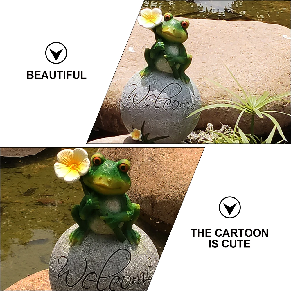 

Cute Animal Lovely Design Garden Statue Yard Lawn Decoration Durable Weather Resistant Art Craft Home Office Decor Outdoor