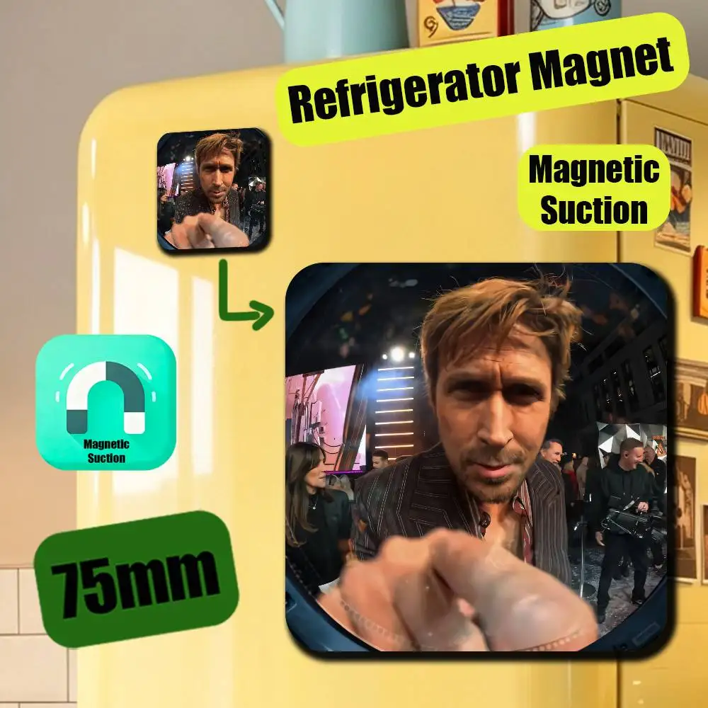 For Ryan Gosling Project Hail Mary Fridge Magnetic Cards Cover Metal Icebox Cabinet Custom Refrigerator Magnets