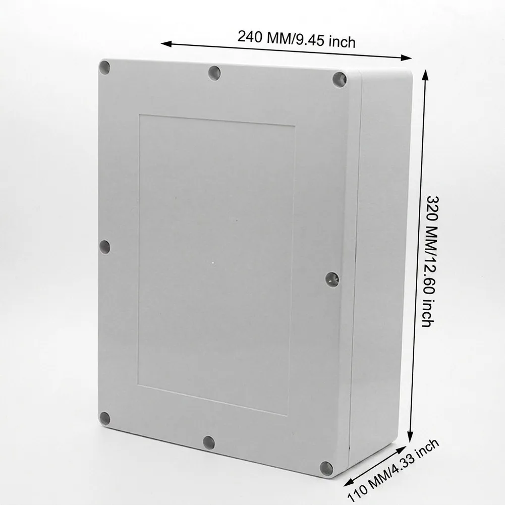 Waterproof Junction Box 320x240x110mm ABS Material Outdoor Enclosure Suitable For for Electrical Wiring Projects