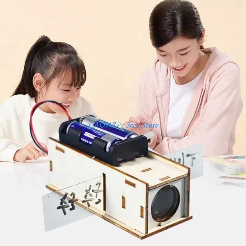 Y8AD Slide Projector Model собрал модель моделей STEM Изучение игрушек научные эксперименты ручной работы школьные