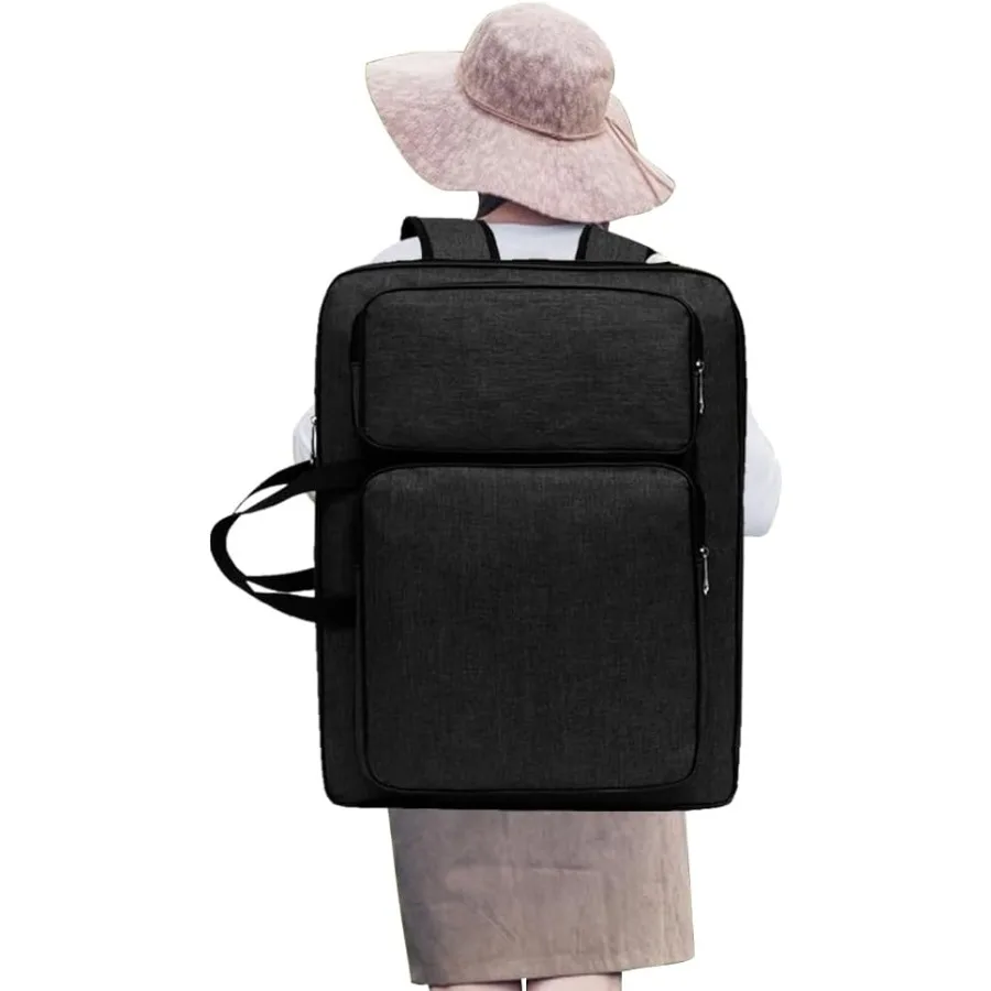 Borsa da trasporto per portafoglio artistico 8K Custodia impermeabile per portafoglio per artisti per professionisti creativi: borsa tote portatile con stora regolabile
