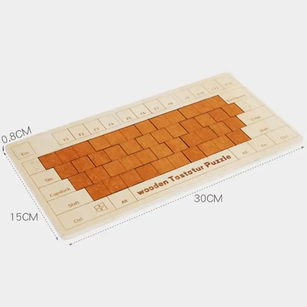 Juego IQ teclado rompecabezas juego diversión familiar Montessori 3D coordinación mano-ojo rompecabezas entretenimiento de madera