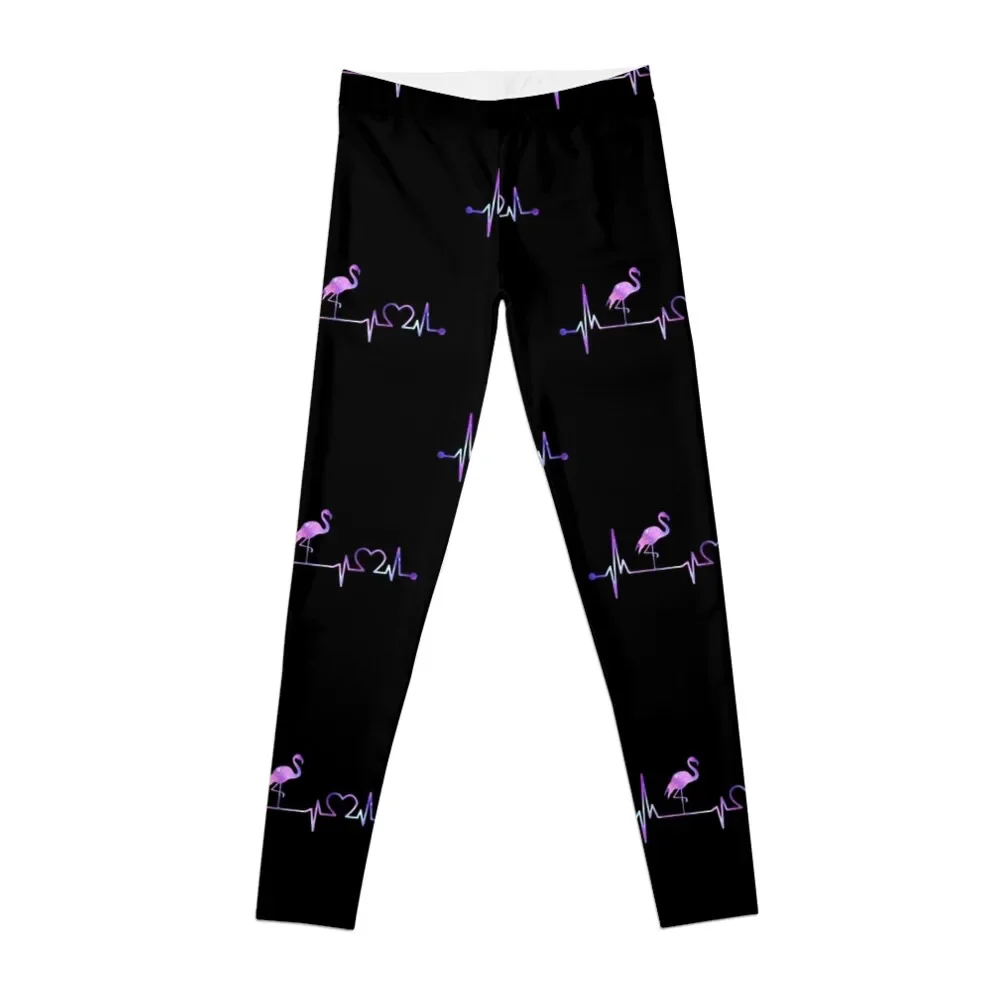 

FLAMINGO HEARTBEAT GALAXY Leggings Legging sexy woman workout shorts sports for gym Women's gym Womens Leggings