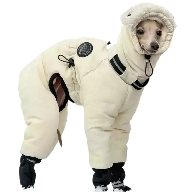 FOR Large Dog Winter Cotton Clothing Big Ti Versatile Dog Clothing Medium Warm Dubin Cold Sling