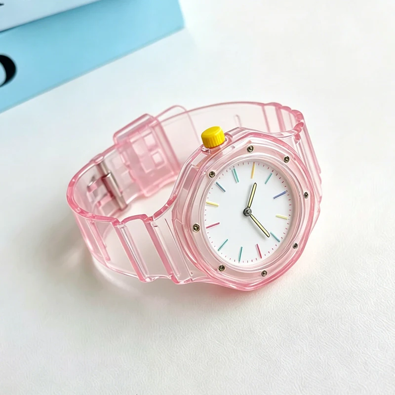 Jelly TPU Watch Strap for Swatch X AP Royal Pop, Shockproof Silicone Bracelet One-Piece Waterproof Band