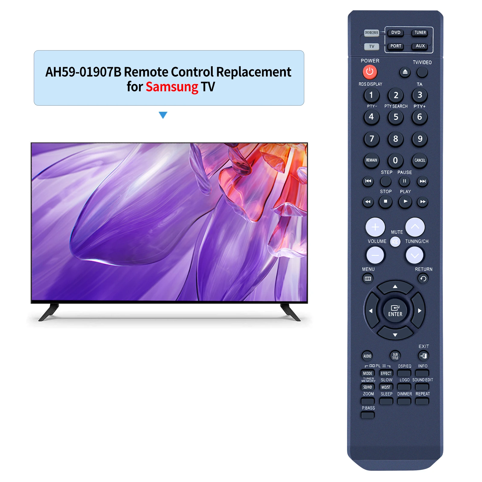 Remote Control For Samsung HT-TX715K HT-TX715T HT-X715 HT-X715T AH59-01907B 01907C HT-TWZ312T HT-TWZ315 DVD Home Theater System