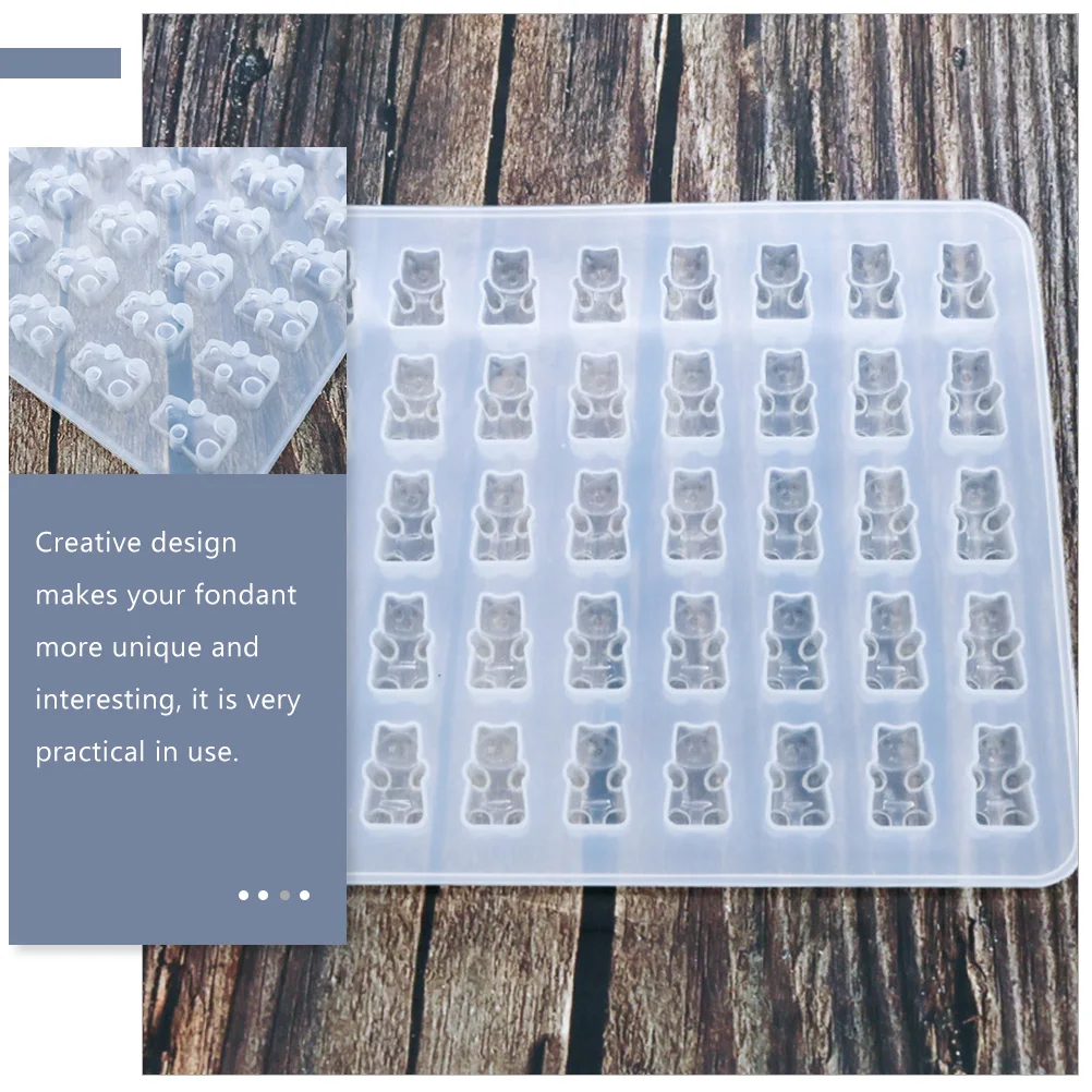 

Bear Shaped Fondant Mold DIY Maker Easy Clean Professional Accessories For Bear Shaped Silicone Mold Home Baking Pan