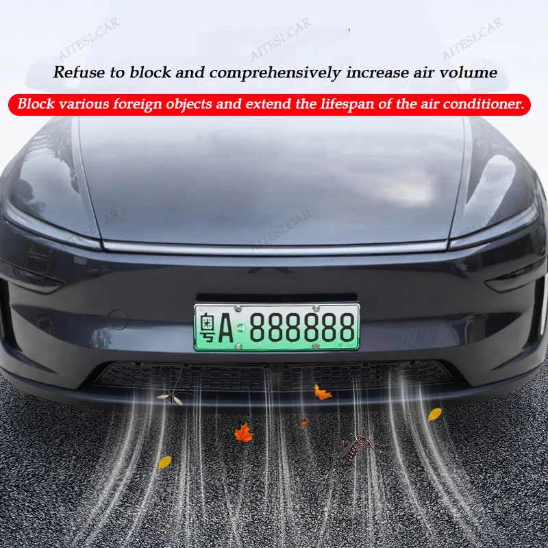 For Tesla Model YL/Y/Launch Juniper 2025 2026 Front Grill Guard Grille Inserts Mesh Anti Insect Net Cover Bumper Grid Filter