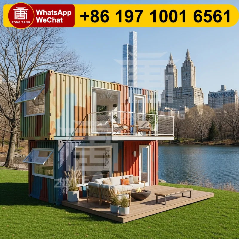 

Fabricated Homes Prefab Houses Smart Technology Flat Pack House Wind Resistance Beautiful Container Houses Rural Cabin Luxury