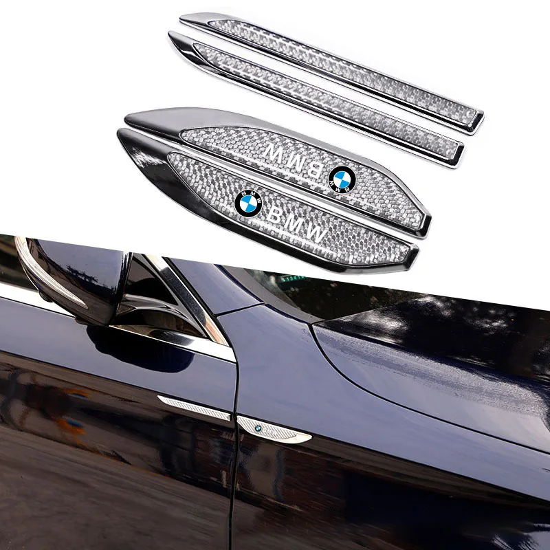 2PC 3D Metal Car Fender Body Side Wing Emblem Sticker For BMW 1 3 5 7 Series X1 X3 X4 X5 F10 F15 F16 F20 F30 F18 F25 M3 M4 E34