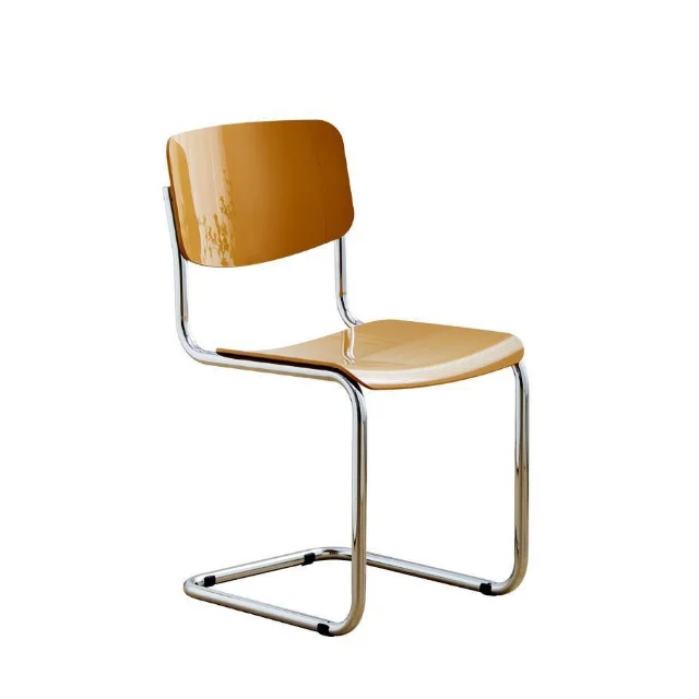 Modern High Quality Colored Durable Plastic Dining Chair With Metal Leg Be Applicable to Dining Room, Living Room, Coffee