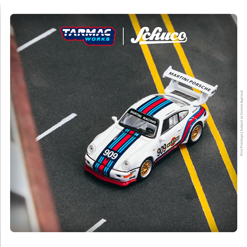 

Tarmac Works 1:64 Toy Model Car 911 RSR Alloy Die-Cast Vehicle-Martini Racing