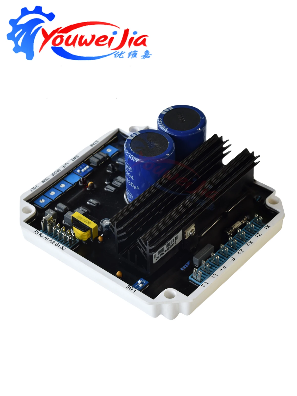 KF308A VR08 AVR Automatic Voltage Regulator brushless Powerly Generator Stabilizer Single Three Phase Adjuster