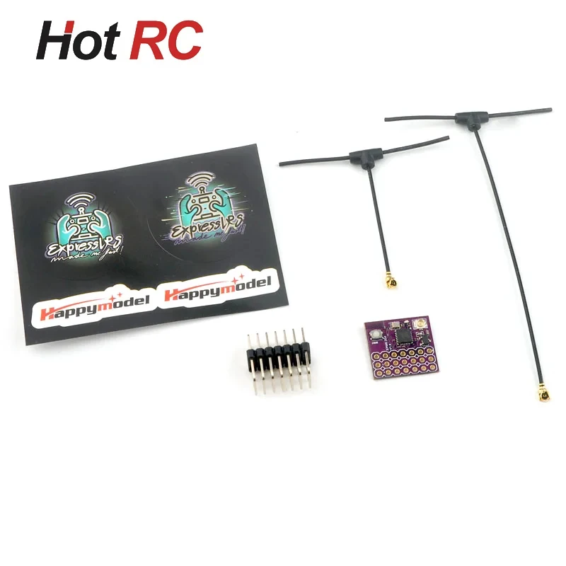 Happymodel ExpressLRS ELRS EPW6 TCXO 2.4GHz 6CH PWM Signal Receiver EPW5 Upgraded Suitable for FPV RC Fixed-wing Quadcopter