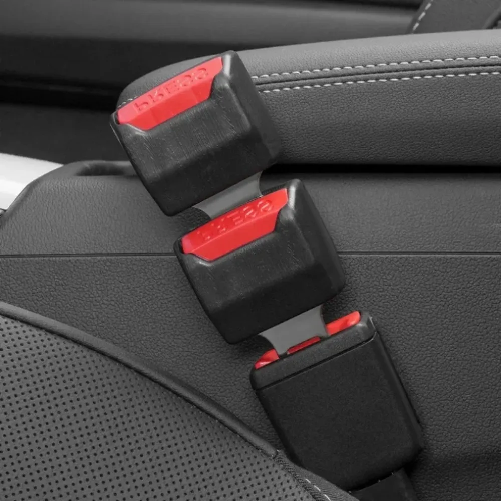4PC Car Seat Belt Clip Extender Safety Seatbelt Lock Buckle Plug Thick Insert Socket Extender Safety Buckle Seat Belt Accessorie