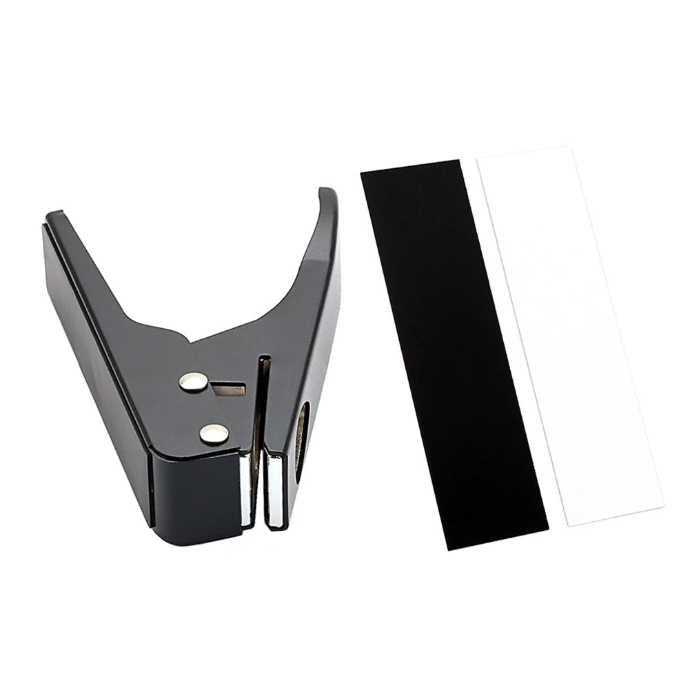 (AD12) Guitar Pick Punch Pick Maker Guitar Pick Cutter with 2 Pick Strips Sheet for Guitar Pick Making Tool
