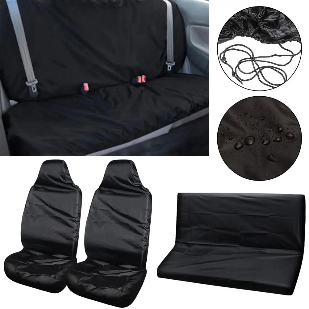 Car Front Seat Protector Cover Waterproof Oxford Cloth Breathable Cushion Seat Dust-proof Covers Auto Protector S3L9