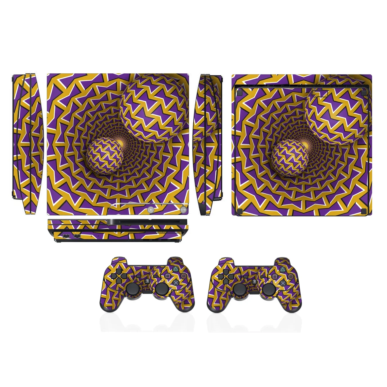 3005 Vinyl Skin Sticker Protector for Sony PS3 Slim PlayStation 3 Slim and 2 controller skins Stickers