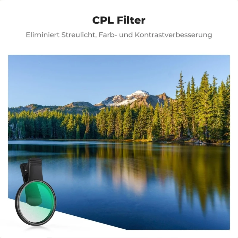 Professioneller Clip auf CPL Filter Polarisierung für Doppel drei Kamera -Smartphones Bester Verkauf
