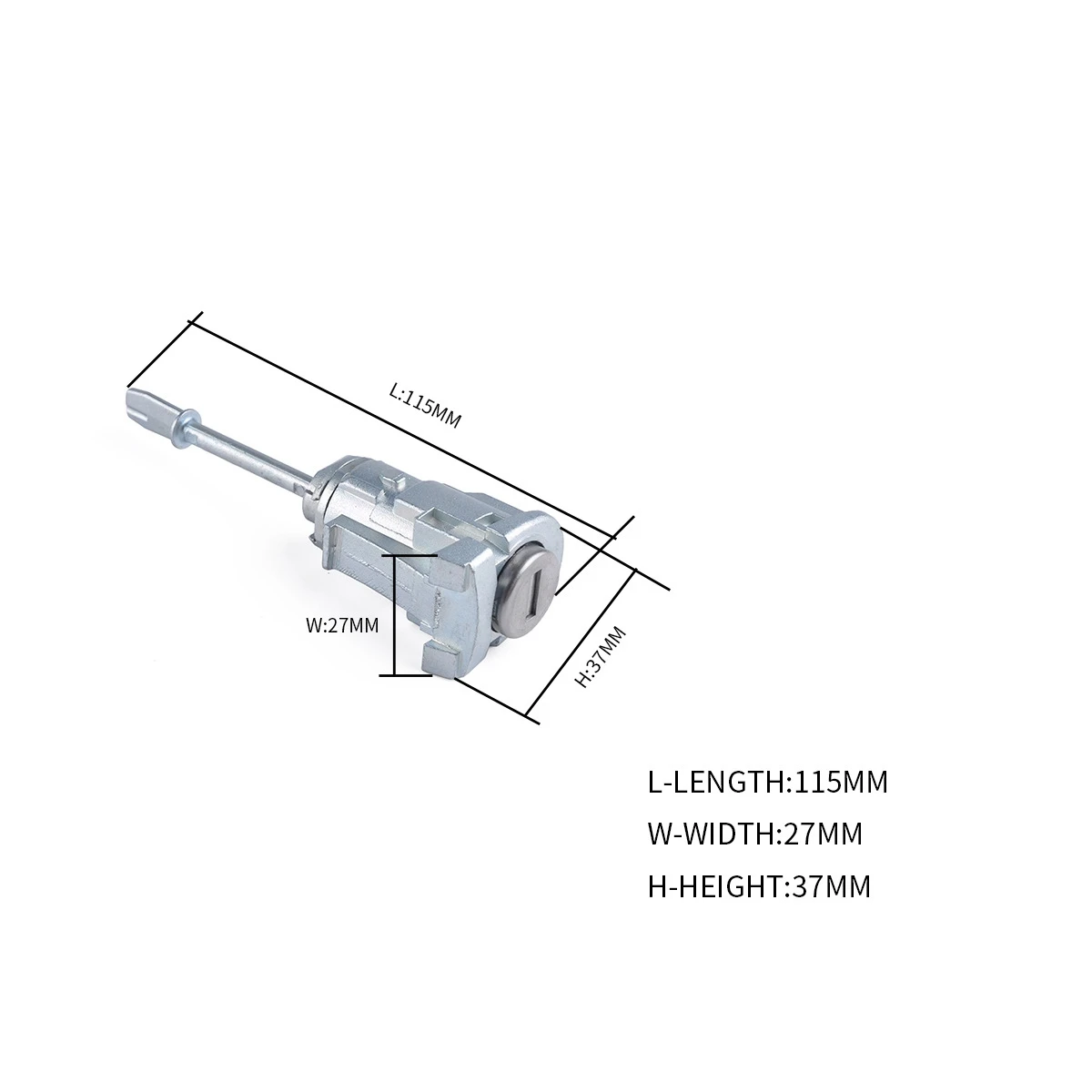 Door Lock Core Automoble Zinc Alloy Left/Right Door Lock Cylinder for Seat Cordoba Ibiza III 6L3837167/6L3837168