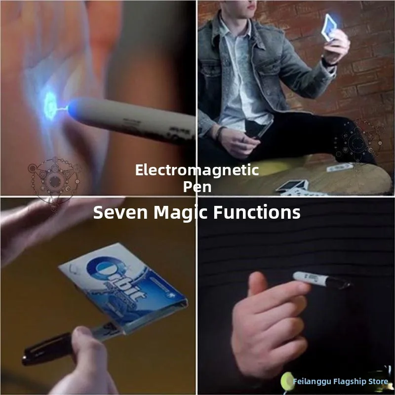 

Electricity Mark Pen Ghost Moving Prank Magic Toy Ghostbusters Stun Gun Current Drawing Tool Dog Toy Blue Valley Fly