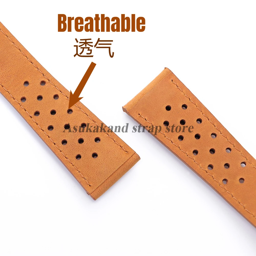 20mm 22mm 24mm cinturino per orologio in vera pelle di mucca per Tag Heuer per serie Carrera cinturino universale per uomo donna braccialetti da polso
