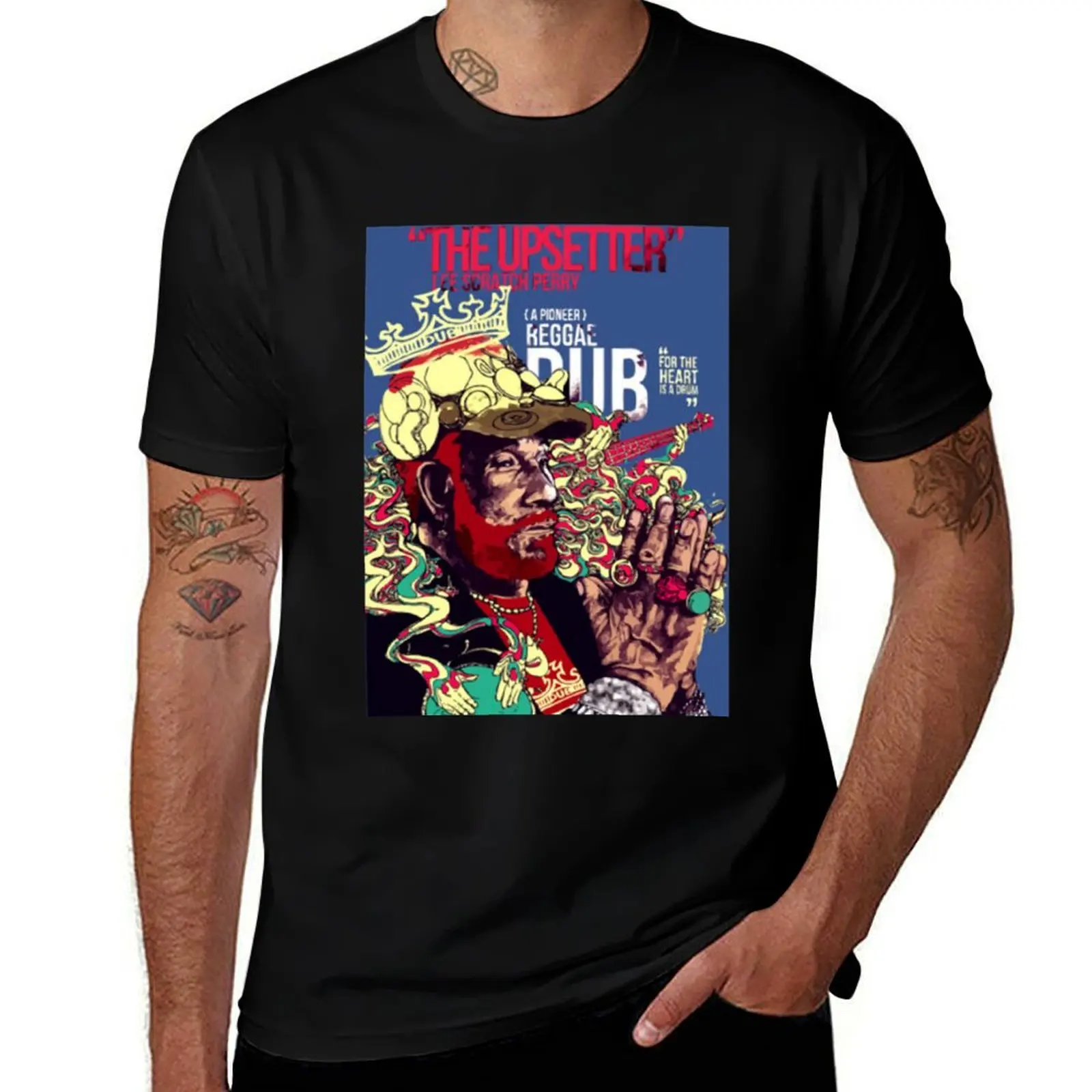 Lee Scratch Perry Classic T-Shirt Stain Resistant Casual Tee T-Shirt