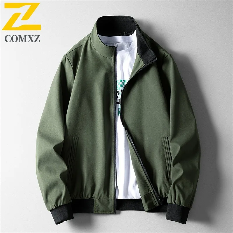 

Мужская приталенная бейсбольная куртка, весна-осень, новая повседневная легкая верхняя одежда с воротником-стойкой, современное стильное повседневное модное пальто