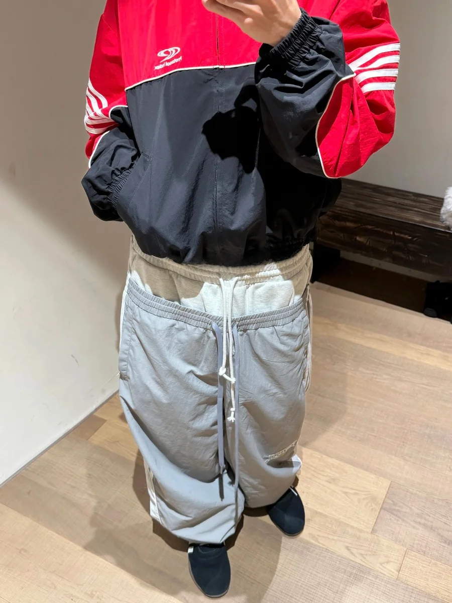 

Мужские повседневные брюки High Quali Protocol Index из нейлона с вышивкой, модные прямые брюки с завышенной талией