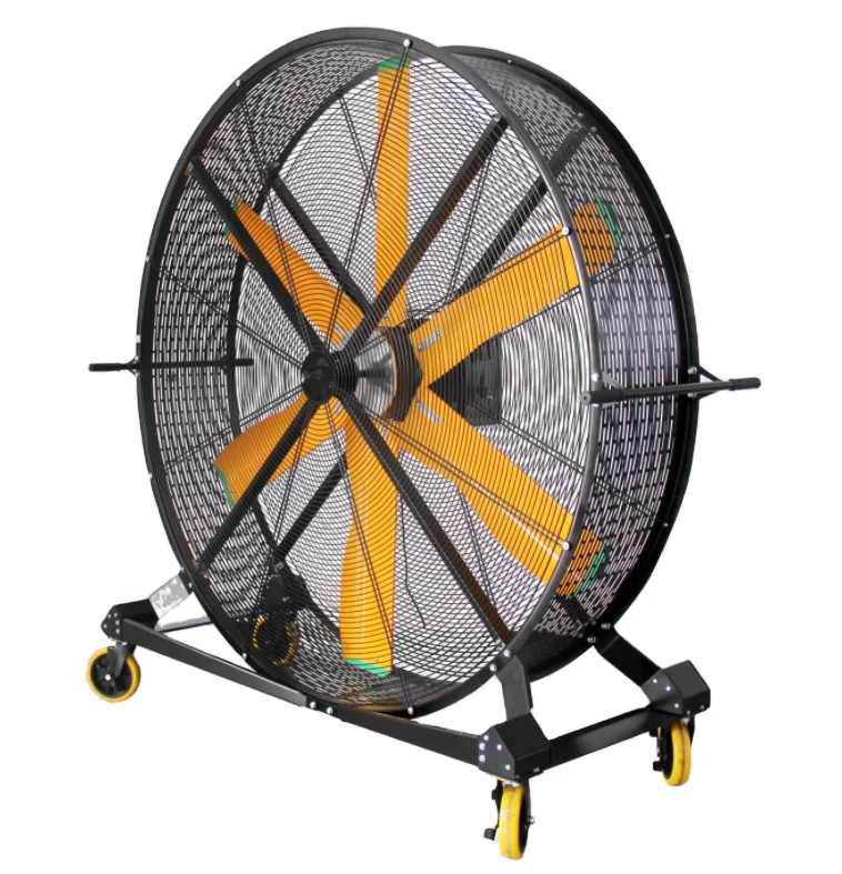 China Cheap Price Outdoor PMSM Motor Air Cooler Big Wind 1.5M 57inch Standing Mobile Industrial Fan for Gym Ventilation