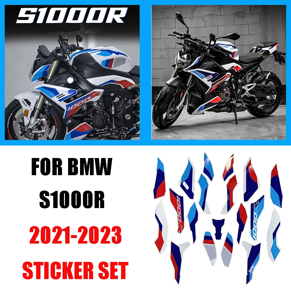 2023 S1000R FOR BMW S1000R motorcycle Sticker Set S 1000 R 2021-2023 M1000R Retrofit Decal Sticker 