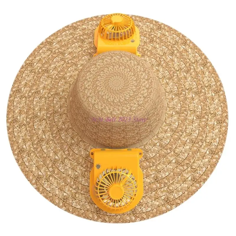 49ME Outdoor Sun Hat Cooling Fan Hat With Large Brims for Women Men Unisex Fishing, Camping, Garden Work and Daily Commutes Use
