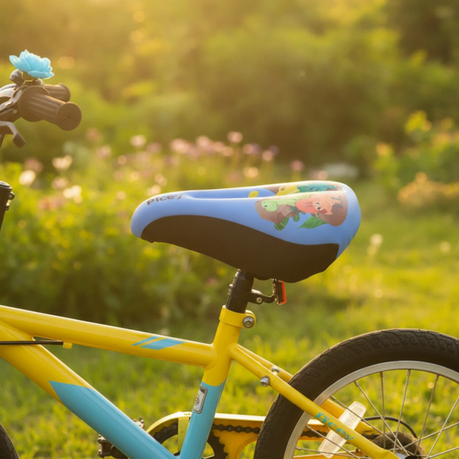 Teardrop Seat Cover Thick Cycle Seat Cover with Cushion Accessory Contoured Padded for Children, Balance Bikes view 5