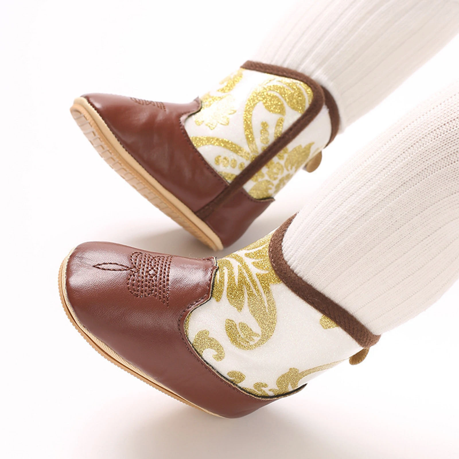 

Baby Rubber Boots Baby Boots Cute Baby Upper Printed Soft Rubber Sole Infant Boots Infant Cowboy Boots Girl