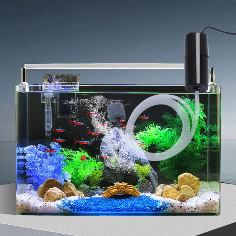 

Ultra Quiet USB Portable Aquarium Oxygenation Pump Mini Small Aerator for Outdoor Fishing Tank Fish Farming - Aquarium Supplies