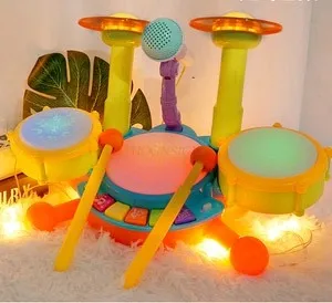 

Children's shelf drum babies over 6 months of age, early education, hand clapping drum babies, playing jazz drums, musical