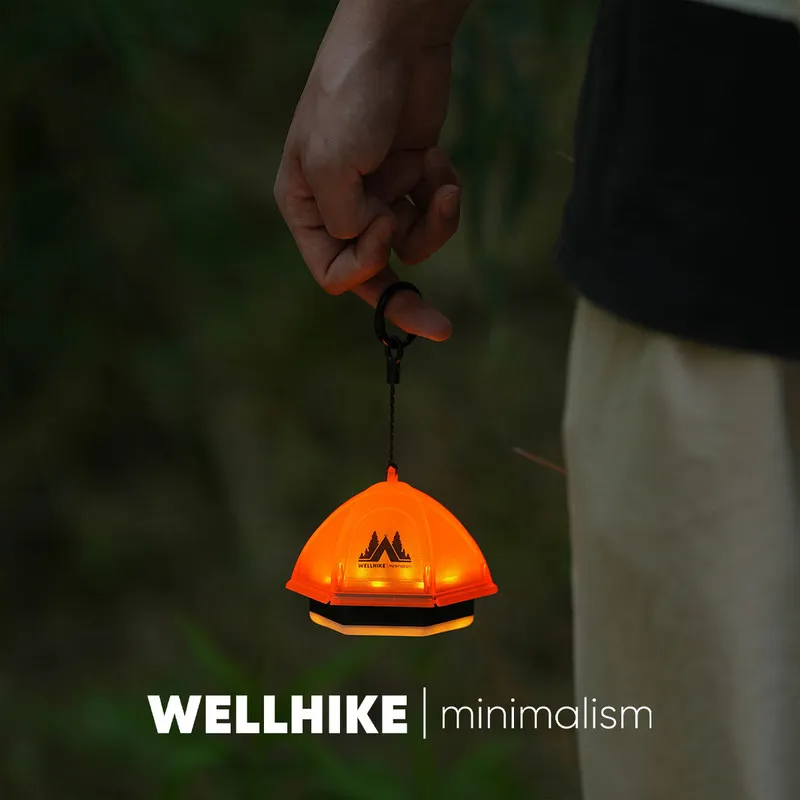 

WELLHIKE Pat Control Tent Shape Camping Light Portable Handheld Ambient Lantern For Outdoor Camping Beach Hiking Travel Campers