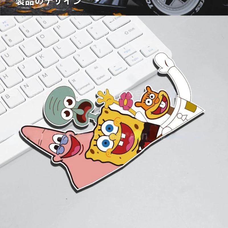 Autocollants Bob l'éponge SquarePants, autocollants de dessin animé mignon, autocollants de voiture kk, autocollants de moto, autocollants de décoration d'ordinateur, vente en gros