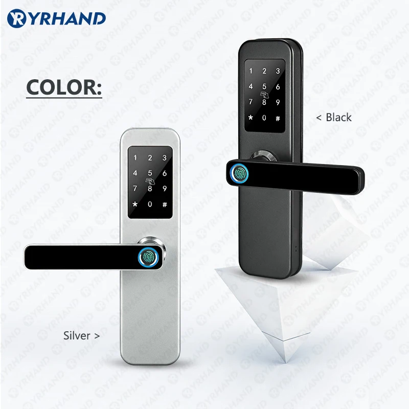 YRHAND Impermeável Fechadura Electronic Fingerprint Lock, Proteção De Segurança, Smart Door Lock, Fechaduras Ao Ar Livre, 2058