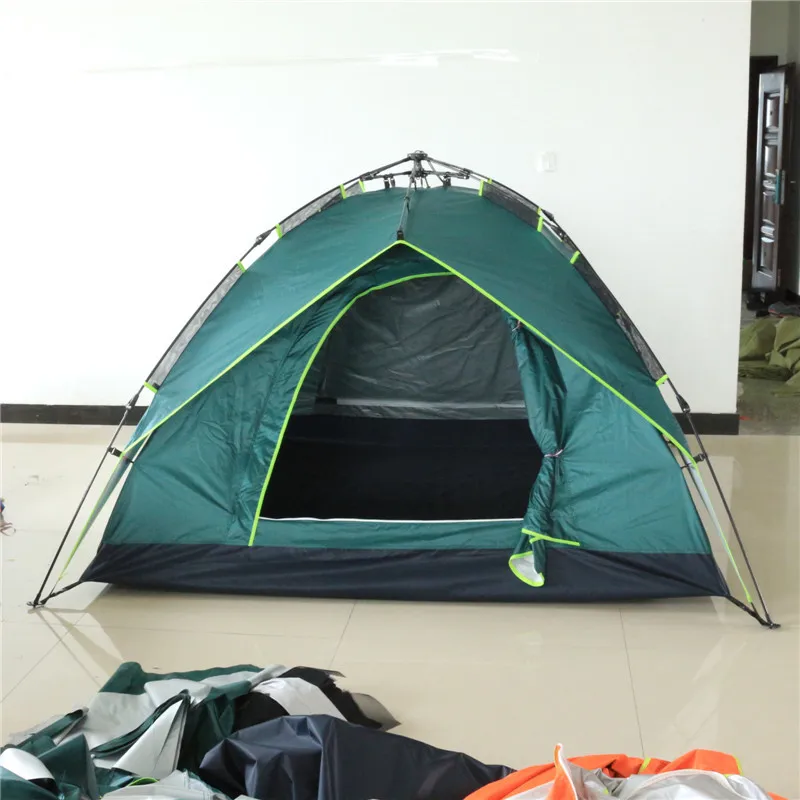 Spring Travel Tent, Outdoor, Automatic Double-decker Outdoor Camping Tent for 3-4 People