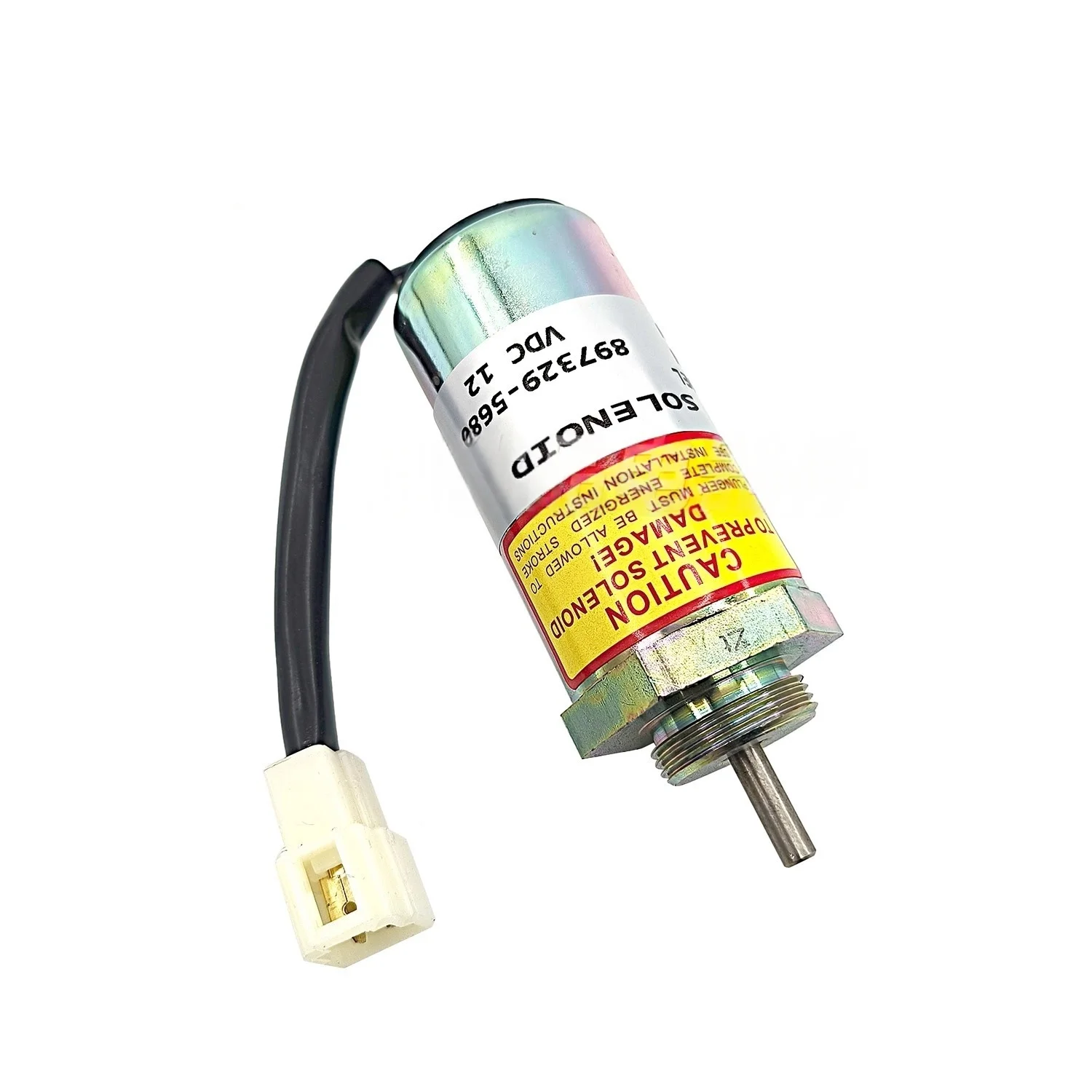 

897329-5680 Электромагнитный клапан отключения двигателя подходит для экскаваторов Komatsu SK75-8, Hitachi 55/60, Sany 75