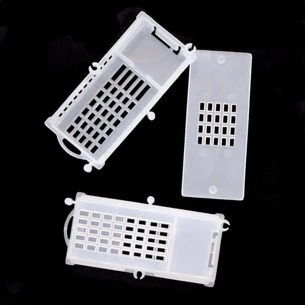 100 Pcs Beekeeping Bees Transparent Queen Cages Bee Queen Transport Cages Apiculture Insect Rearing Beehive Prisoner King Cage