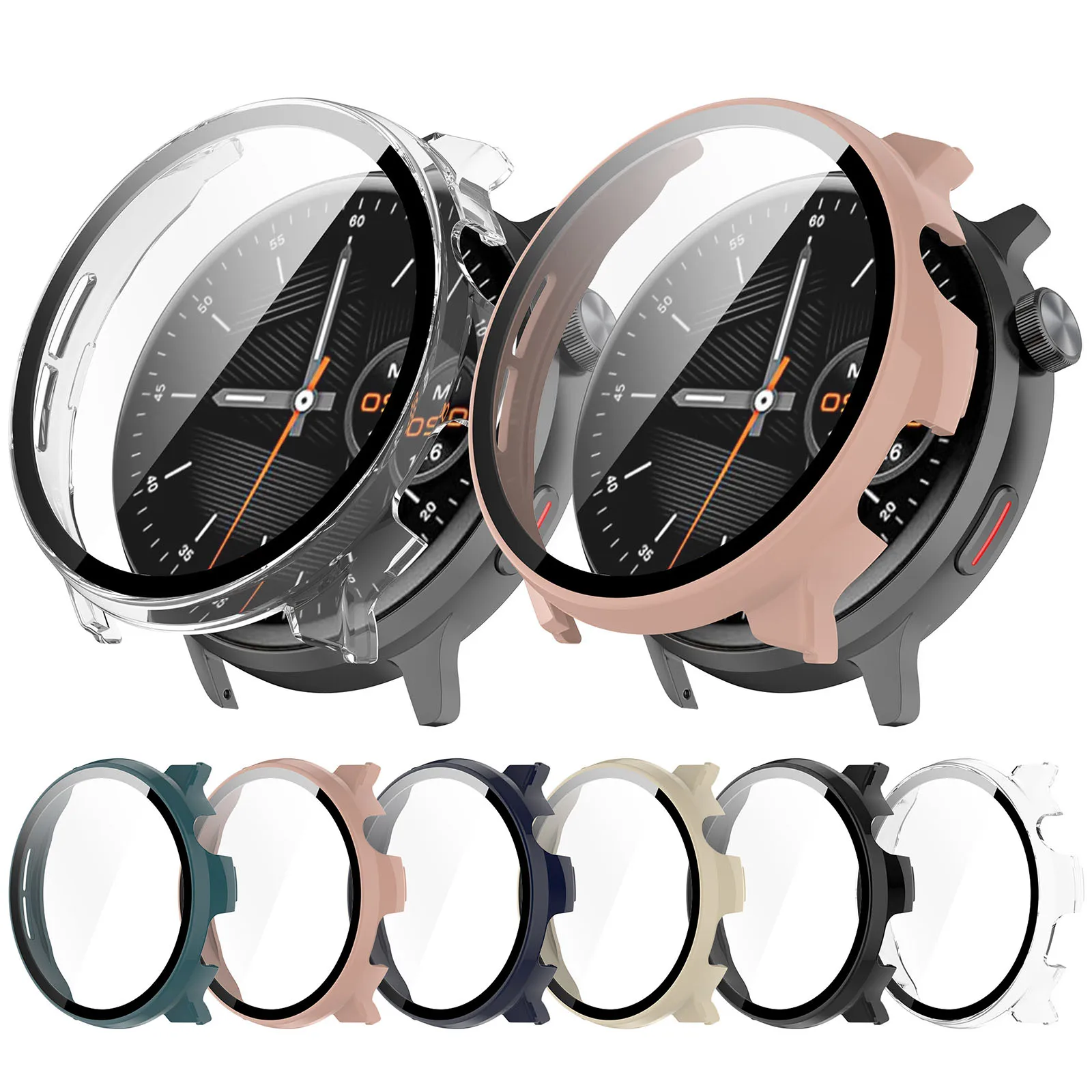 1pc Dustproof Watch Protective Case PC Frame +Tempered Glass Screen Protector Watch Accessories for Mibro Watch Lite2